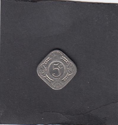 Beschrijving: 5 Cent WILHELMINA 